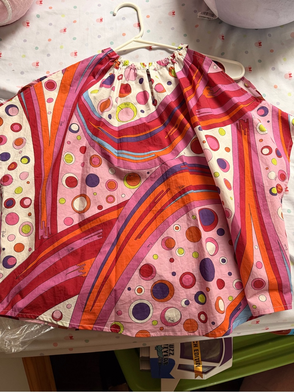Emilio Pucci Multicolor Graphic Circle Print Dress